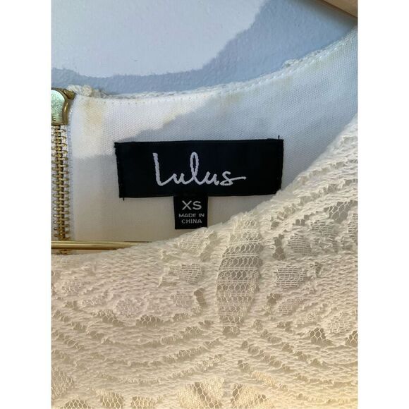 Lulu’s Love You For Eternity Lace Shift Dress, White. XS - Picture 13 of 16